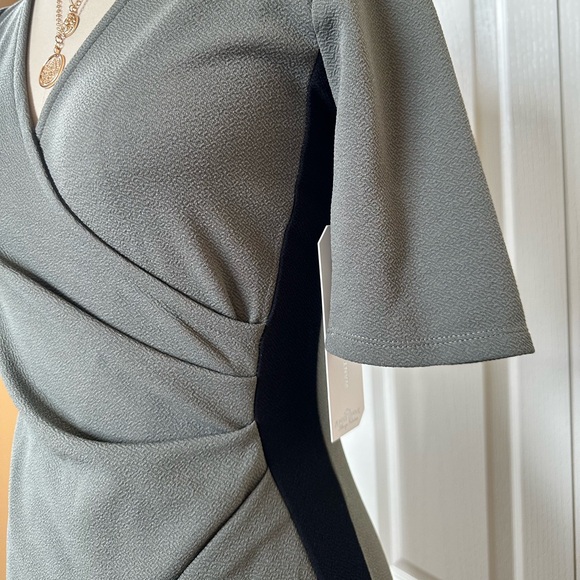 Almost Famous Dress Olive Black Semi Formal to Business Outfit Sexy Classy Style - Picture 3 of 8